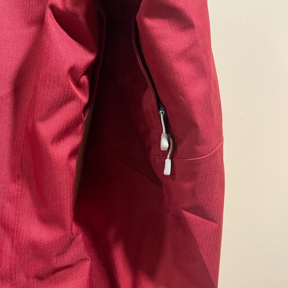Patagonia RUBICON RED BURGUNDY RECCO H2NO Women's Crimson Ski Jacket sizeS - Picture 11 of 16